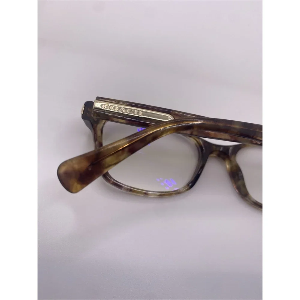 Coach Eyeglasses FRAMES ONLY HC 6065 49-17-135 Confetti Light Brown 378